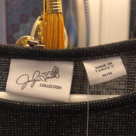 Women's Dark Grey Sparkly Top - Picture 3 of 4